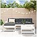 Set Salotto da Giardino 5 pz Bianco in Legno Massello di Pino - Foto miniatura 1