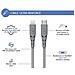 Cavo Usb C/lightning Ultra Rinforzato 1,2 M 3 A, Grigio - Foto miniatura 2