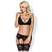 Set Di Lingerie Con Pizzo Obsessive 810-seg-1 (3 Pcs) L /xl - Foto miniatura 1