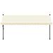 Tenda Da Sole Retrattile Crema 400x150 Cm In Tessuto E Acciaio - Foto miniatura 3