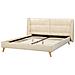 Letto Velluto Senlis 160 X 200 Cm Beige - Foto miniatura 2