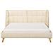 Letto Velluto Senlis 160 X 200 Cm Beige - Foto miniatura 5