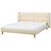 Letto Velluto Senlis 160 X 200 Cm Beige - Foto miniatura 7