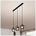 Lampada A Sospensione Istar - Nero, Grigio - Acciaio Verniciato A Polvere, Vetro - 70x100x14 Cm - Foto miniatura 7