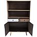 Mobiletto In Legno Con 2 Cassetti 2 Ante E 2 Ripiani 80x35xh140 Cm Barrio - Foto miniatura 3