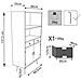 Mobiletto In Legno Con 2 Cassetti 2 Ante E 2 Ripiani 80x35xh140 Cm Barrio - Foto miniatura 5