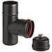 Raccordo A T Per Canna Fumaria Stufe Pellett Ala Aeternum - 8cm - Foto miniatura 1