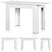 Tavolo Allungabile Cucina Sala Pranzo 110 A 150cm Bianco Frassinato Estensibile - Foto miniatura 3