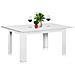 Tavolo Allungabile Cucina Sala Pranzo 110 A 150cm Bianco Frassinato Estensibile - Foto miniatura 1