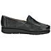 Black Casual Closed Loafers Mocassino Pelle Scarpe Donna Nero Eu 40, 9-24750-41-02b - Foto miniatura 3