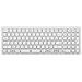 Tastiera Azerty Senza Fili Ricaricabile Usb-c Compatta A 109 Tasti Di Echelon, Bianco - Foto miniatura 1