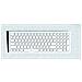 Tastiera Azerty Senza Fili Ricaricabile Usb-c Compatta A 109 Tasti Di Echelon, Bianco - Foto miniatura 2