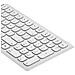Tastiera Azerty Senza Fili Ricaricabile Usb-c Compatta A 109 Tasti Di Echelon, Bianco - Foto miniatura 5
