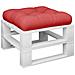 Cuscino Per Pallet Rosso 50x50x12 Cm In Tessuto - Foto miniatura 3