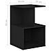 Comodini 2 Pz Neri 35x35x55 Cm In Legno Multistrato - Foto miniatura 5