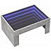 Lusso Casadino -  Tavolino Da Salotto Con Led Infinity Grigio Cemento 70x50x30 Cm - Foto miniatura 2