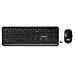 KBMCW100BKUS tastiera Mouse incluso Casa RF Wireless QWERTY Inglese US Nero - Foto miniatura 1