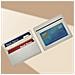 Elegante Porta Carte In Pelle Pu A Doppia Faccia Per 4 Carte Grey - Foto miniatura 3