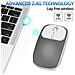 Mouse Ottico Wireless Silenzioso Bnh-wl-59: Bluetooth 5.0 + 2.4g, Ricaricabile, Dpi Regolabile Grey - Foto miniatura 2
