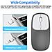 Mouse Ottico Wireless Silenzioso Bnh-wl-59: Bluetooth 5.0 + 2.4g, Ricaricabile, Dpi Regolabile Grey - Foto miniatura 6