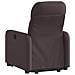 Poltrona Alzapersona Reclinabile Marrone Scuro in Tessuto - Foto miniatura 4