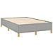 Letto a Molle Materasso e LED Grigio Chiaro 120x190 cm Tessuto - Foto miniatura 6
