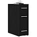 Armadio da farmacista  Nero Rovere 20x45,5x60 cm in legno ingegnerizzato - Foto miniatura 3