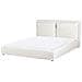 Letto Velluto Bajonna 160 X 200 Cm Bianco Sporco - Foto miniatura 2