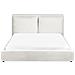 Letto Velluto Bajonna 160 X 200 Cm Bianco Sporco - Foto miniatura 4