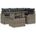 Set Divano da Giardino 5 pcs Grigio 100 x 55 x 73 cm - Foto miniatura 1