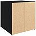 Mobile TV 4 pcs Nero 37 x 35 x 37 cm Legno multistrato - Foto miniatura 8