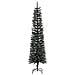 Albero Di Natale Artificiale Sottile Con Base Verde 180 Cm Pvc - Foto miniatura 3