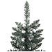 Albero Di Natale Artificiale Sottile Con Base Verde 180 Cm Pvc - Foto miniatura 4