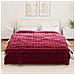 Coperta in Pelliccia di Coniglio Finta 4 pcs Rosso Bordeaux - Foto miniatura 4