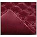 Coperta in Pelliccia di Coniglio Finta 4 pcs Rosso Bordeaux - Foto miniatura 8
