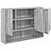 Mobiletto per specchio da bagno Grigio sonoma 80 x 17 x 55 cm - Foto miniatura 5