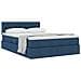 Letto con contenitore e materasso con testiera Blu 140 x 190 cm - Foto miniatura 3