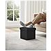 PUFA - LSF028B01 Pouf Organizer Nero MDF Storage - Foto miniatura 3