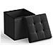PUFA - LSF028B01 Pouf Organizer Nero MDF Storage - Foto miniatura 2