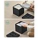 PUFA - LSF028B01 Pouf Organizer Nero MDF Storage - Foto miniatura 5