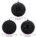 Set di Palle di Natale 3 pcs Nero Plastica - Foto miniatura 5