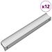 Manico 12 pcs Argento 105.7 x 7.4 x 15.5 mm Alluminio - Foto miniatura 1