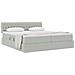 Letto con Contenitore con materasso Grigio chiaro 90 x 200 cm - Foto miniatura 3