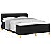 Letto a molle con materasso Nero 140 x 200 cm Tessuto - Foto miniatura 1