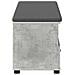 Panca per ingresso con cuscino Grigio Cemento 100 x 38 x 46 cm - Foto miniatura 7