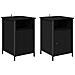 Armadio da Notte 2 pcs Rovere Nero 40 x 42 x 60 cm - Foto miniatura 1