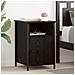 Armadio da Notte 2 pcs Rovere Nero 40 x 42 x 60 cm - Foto miniatura 2