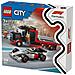 City 60493 Display Truck F1 con Auto da Corsa Audi F1, Giocattolo con 3 Minifigure, Macchina e Camion, Regalo Bambini 7+ - Foto miniatura 2
