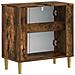 Armadio per Lavabo da Bagno DELFT Rovere Fumo - Foto miniatura 6
