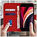 Custodia Iphone 7 / 8 Sportellino Portacarte Funzione Stand Rosso - Foto miniatura 6